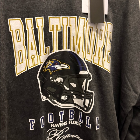 NFL Baltimore Ravens Game day Couture Football crewneck Small (oversized) - Picture 6 of 7